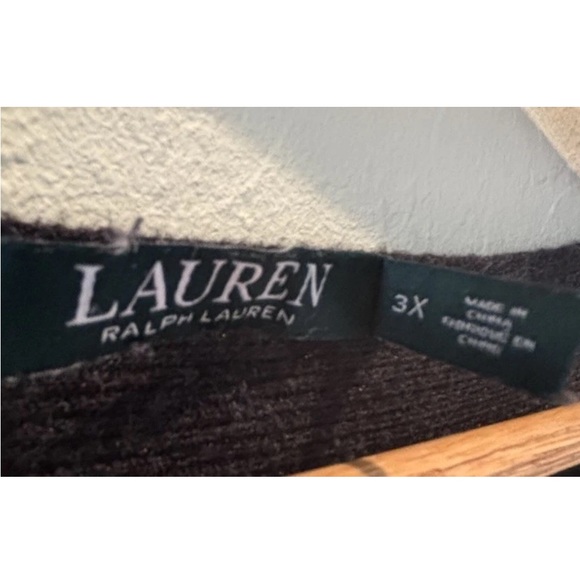 Ralph Lauren Women’s  Cotton Blend Charcoal Grey Sweater Tunic size 3X - Picture 6 of 11